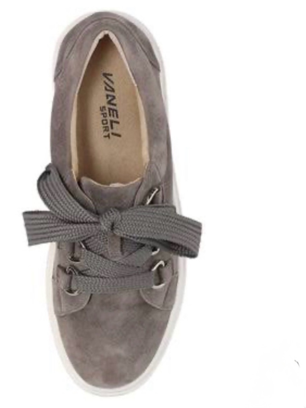 Vaneli Sport Yevka Gray Suede Sneakers Size 9.5